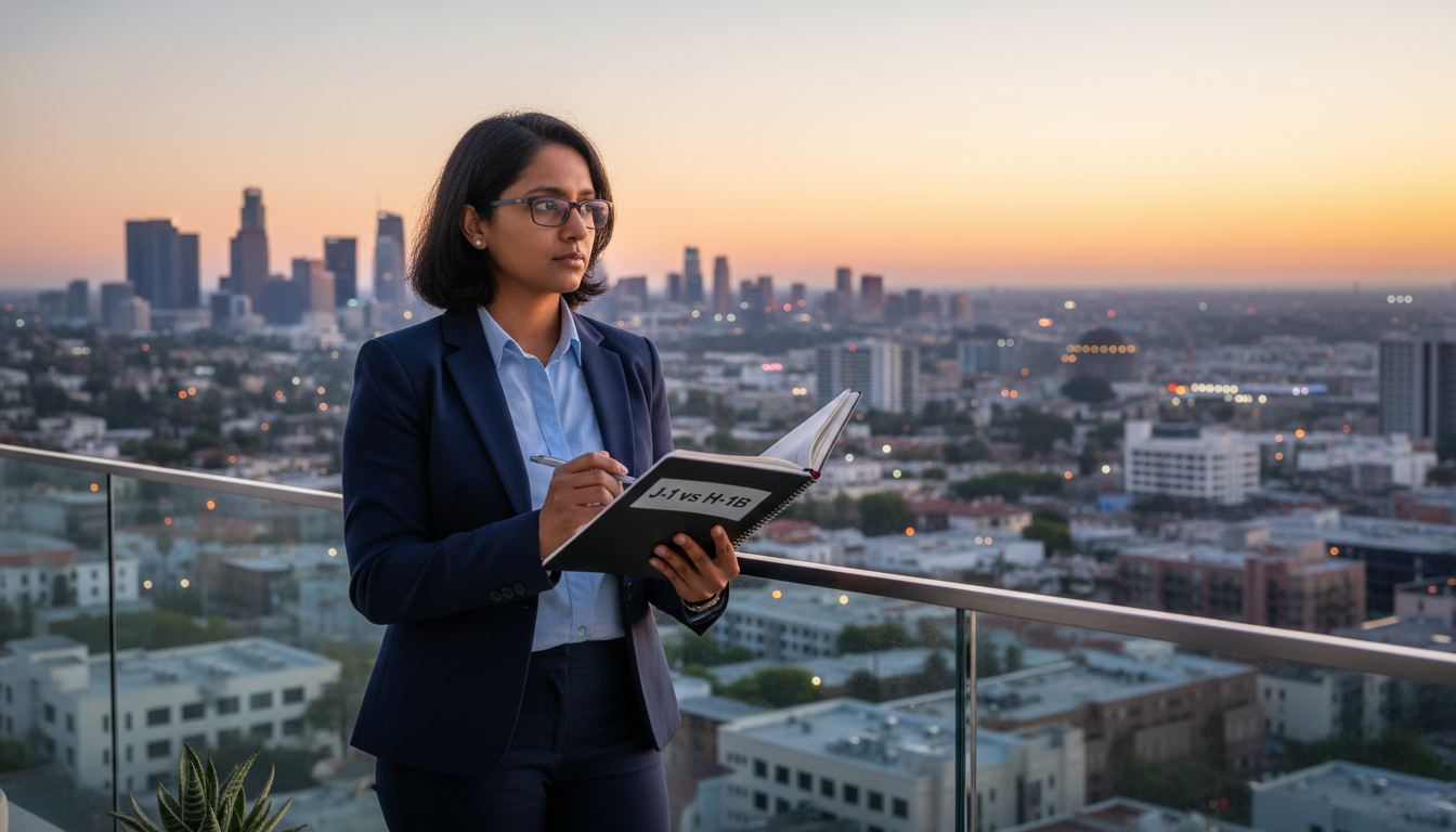 International medical graduate considering J-1 vs H-1B visa options for a residency in Los Angeles - LA residency programs fo