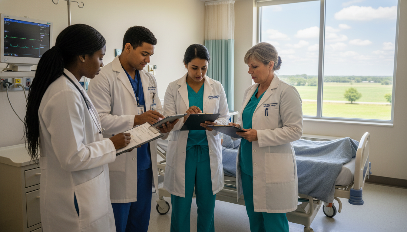 Residents working together in a Mississippi Delta hospital setting Residents working together in a Mississippi Delta hospital setting - Mississippi Delta residency for Geographic Flexibility f