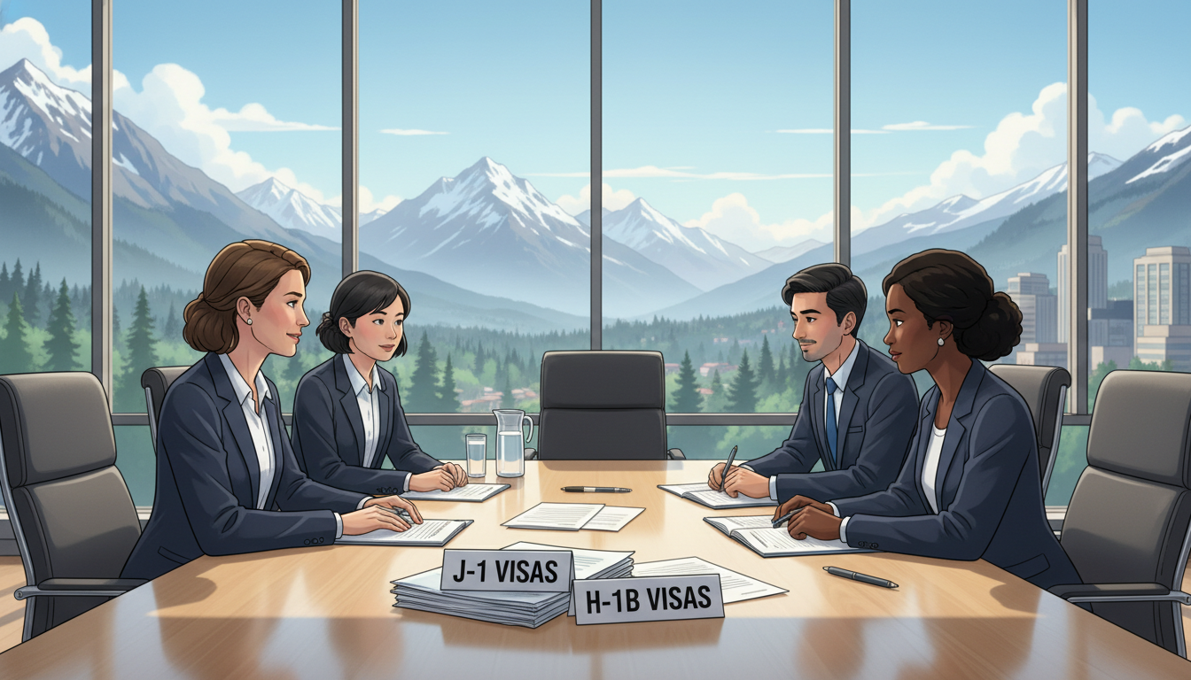 Mountain West residency program director discussing J-1 and H-1B visa options with IMG applicants - mountain west residency f