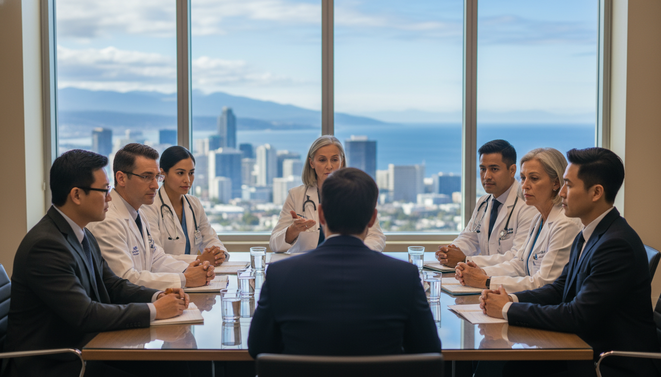 Resident interviewing candidate with low Step scores in a Pacific Coast hospital - west coast residency for Low Step Score St