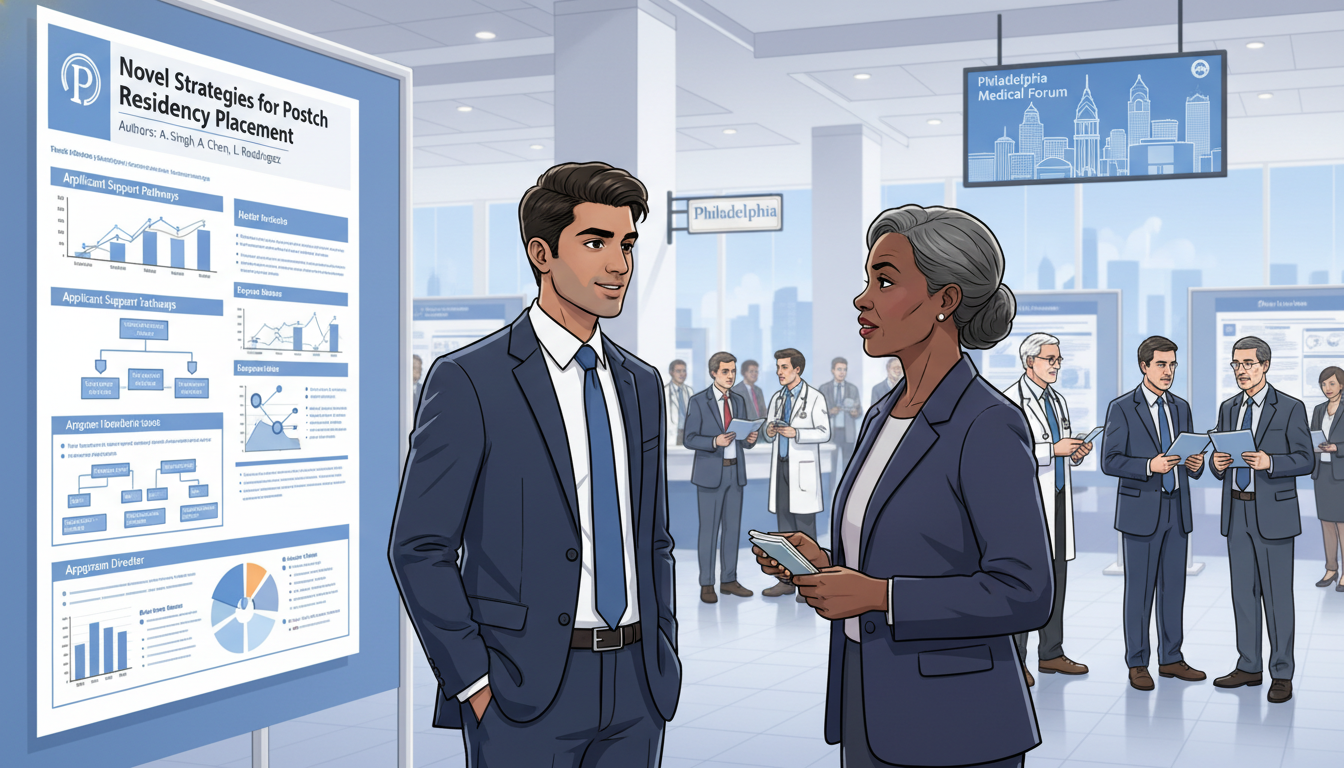 Unmatched applicant networking with program director at medical conference Unmatched applicant networking with program director at medical conference - Philadelphia residency for Failed Match Recovery