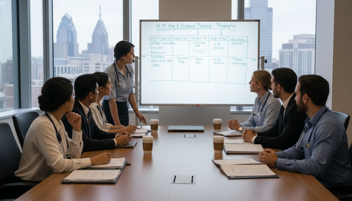 International medical graduates planning for H-1B residency sponsorship in Philadelphia International medical graduates planning for H-1B residency sponsorship in Philadelphia - Philadelphia residency for H-1B Spo