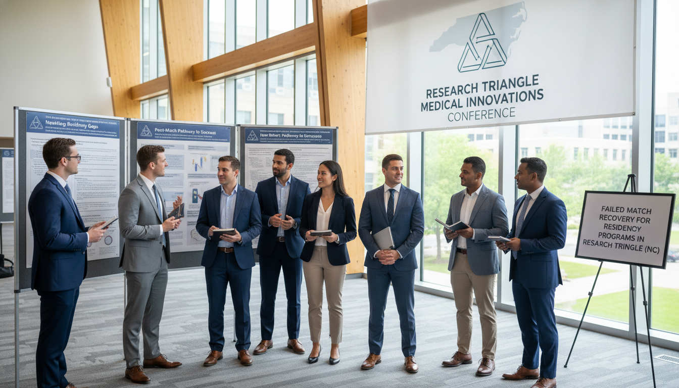 Medical graduates attending academic conference in Research Triangle Medical graduates attending academic conference in Research Triangle - North Carolina residency for Failed Match Recovery for