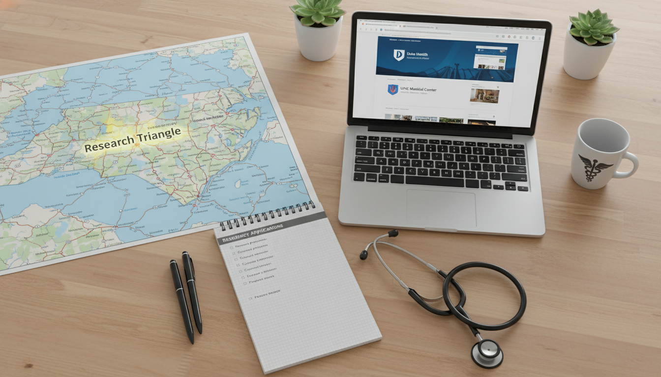 Map and planning concept for geographic flexibility in residency applications Map and planning concept for geographic flexibility in residency applications - North Carolina residency for Geographic Flexi
