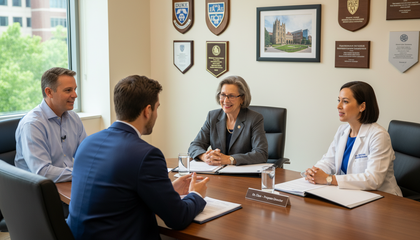 Residency interview in a Research Triangle hospital - North Carolina residency for Low Step Score Strategies for Residency Pr