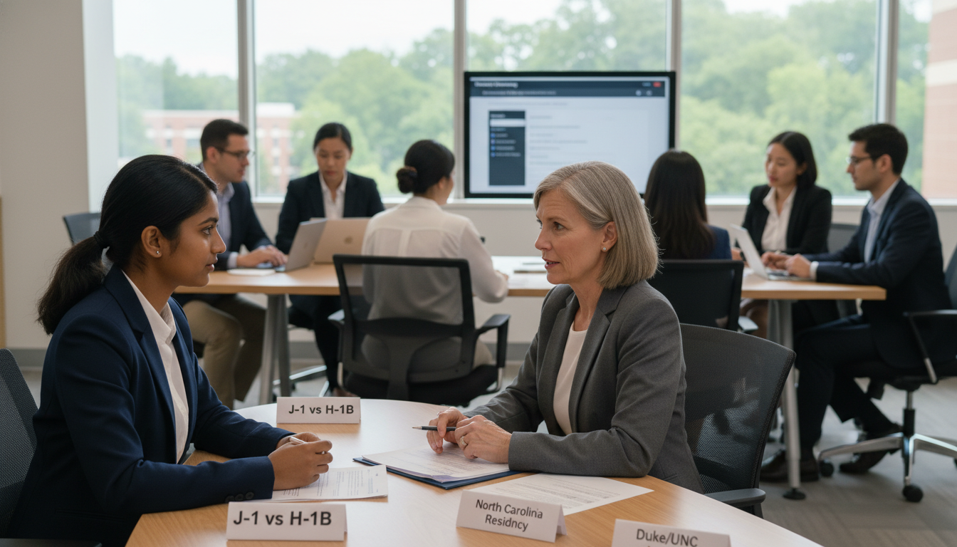 International medical graduate meeting with residency program coordinator about visa sponsorship International medical graduate meeting with residency program coordinator about visa sponsorship - North Carolina residency f
