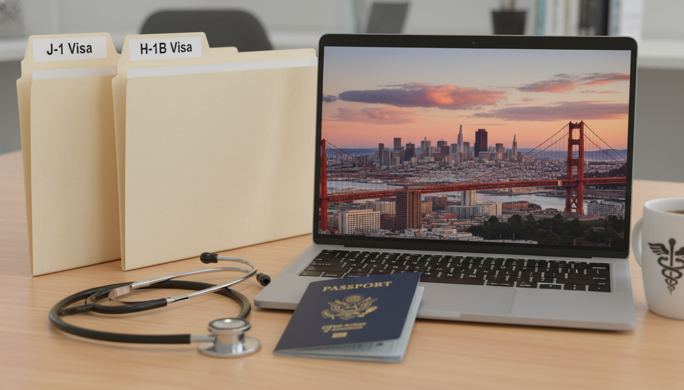 Comparison of J-1 and H-1B visa options for international medical graduates - Bay Area residency for Visa Navigation for Resi