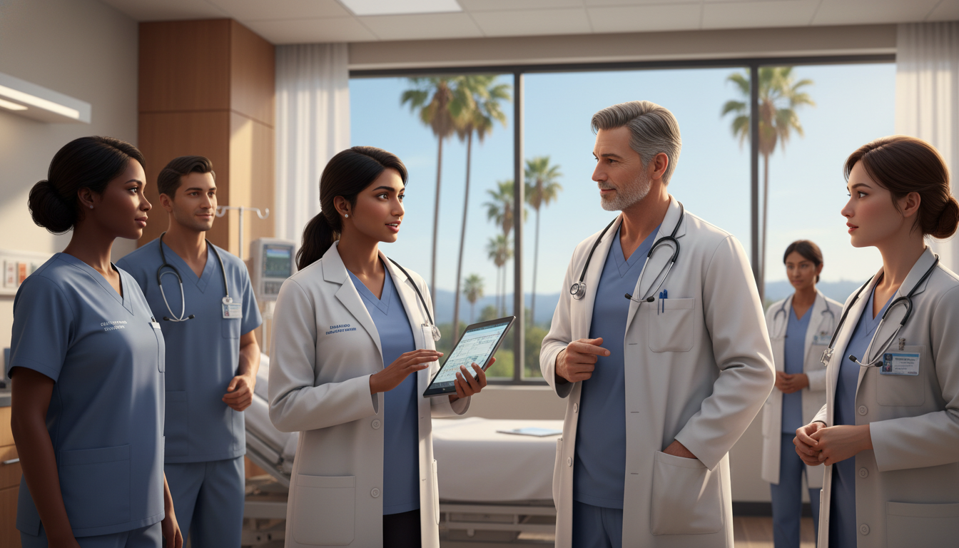 Medical student on clinical rotation in a Southern California hospital - Southern California residency for Low Step Score Str