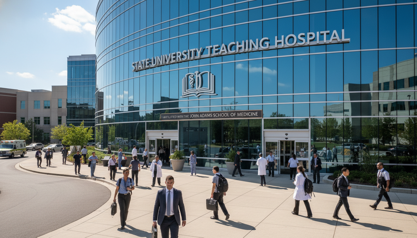 State university teaching hospital exterior State university teaching hospital exterior - state university residency for H-1B Sponsorship Programs for Residency Programs