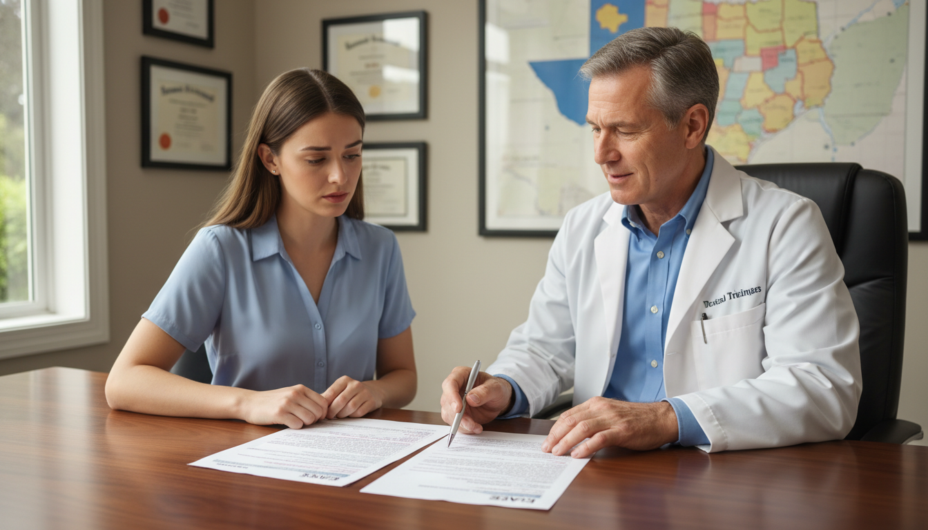 Medical advisor reviewing a residency application with an unmatched student Medical advisor reviewing a residency application with an unmatched student - Texas residency programs for Failed Match Recov