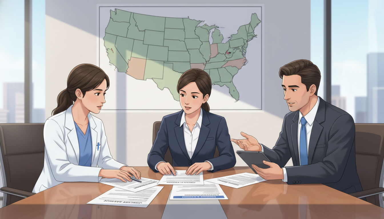 OB GYN resident meeting with hospital recruitment and immigration staff about J-1 waiver options OB GYN resident meeting with hospital recruitment and immigration staff about J-1 waiver options - OB GYN residency for Obste