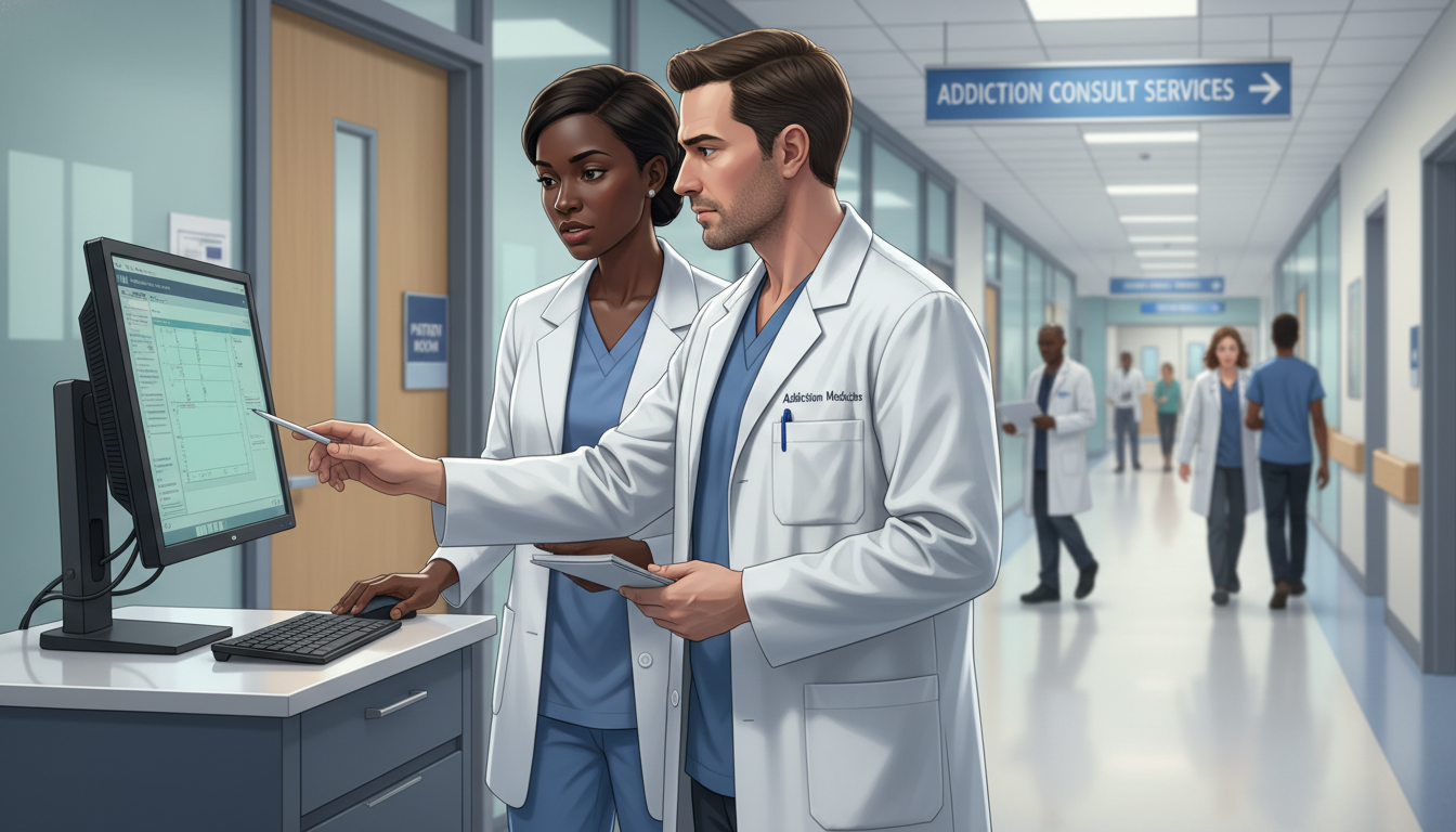 Medical student working with attending in addiction consult service Medical student working with attending in addiction consult service - addiction medicine fellowship for Away Rotation Strateg