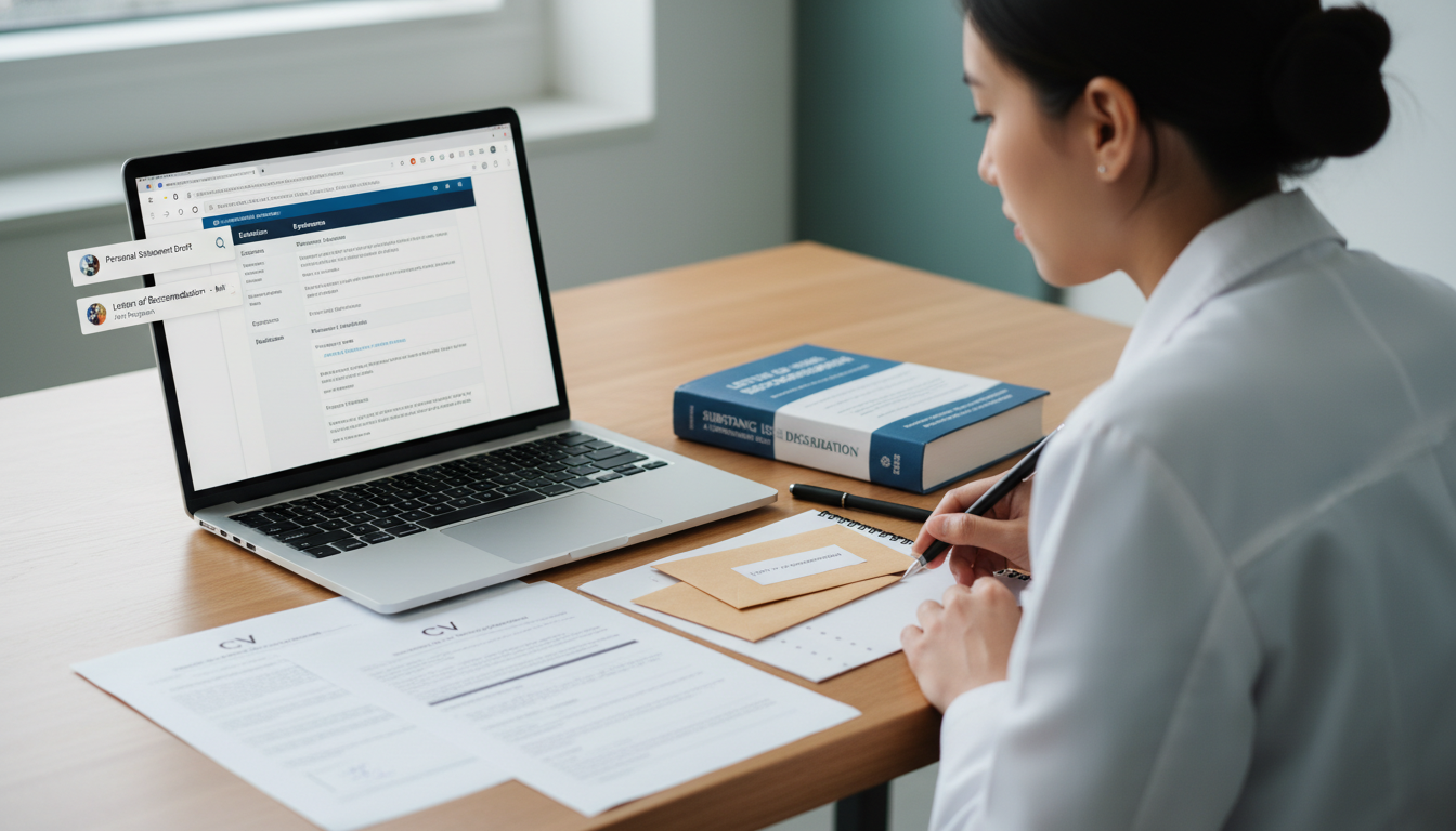 Medical resident organizing application documents and recommendation letters - addiction medicine fellowship for Letters of R