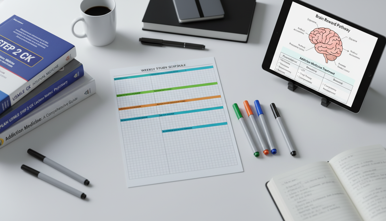 USMLE Step 2 CK study plan with addiction medicine focus USMLE Step 2 CK study plan with addiction medicine focus - addiction medicine fellowship for USMLE Step 2 CK Preparation in A