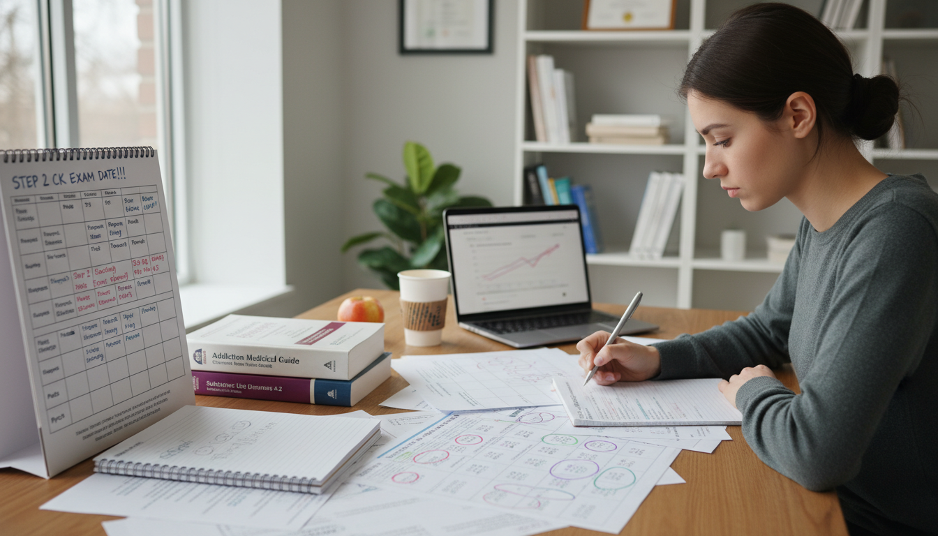 Medical student planning Step 2 CK strategy with addiction medicine focus - addiction medicine fellowship for Step Score Stra