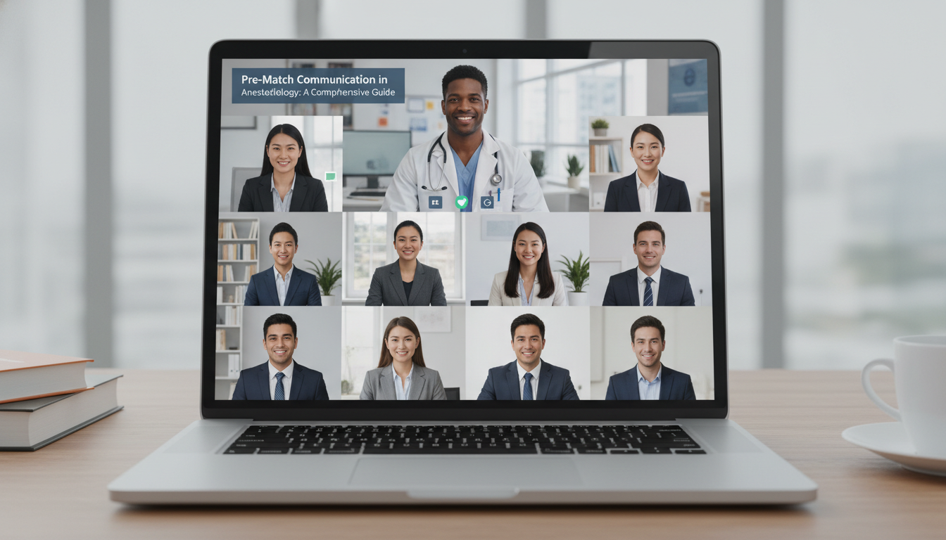 Anesthesiology applicants participating in a virtual residency interview Anesthesiology applicants participating in a virtual residency interview - anesthesiology residency for Pre-Match Communicati