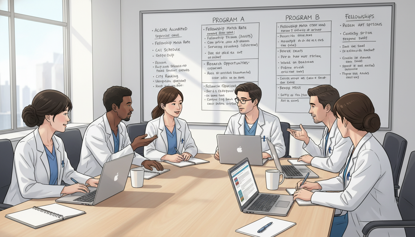 Anesthesiology residents studying together with laptops and notes Anesthesiology residents studying together with laptops and notes - anesthesiology residency for How to Research Programs in