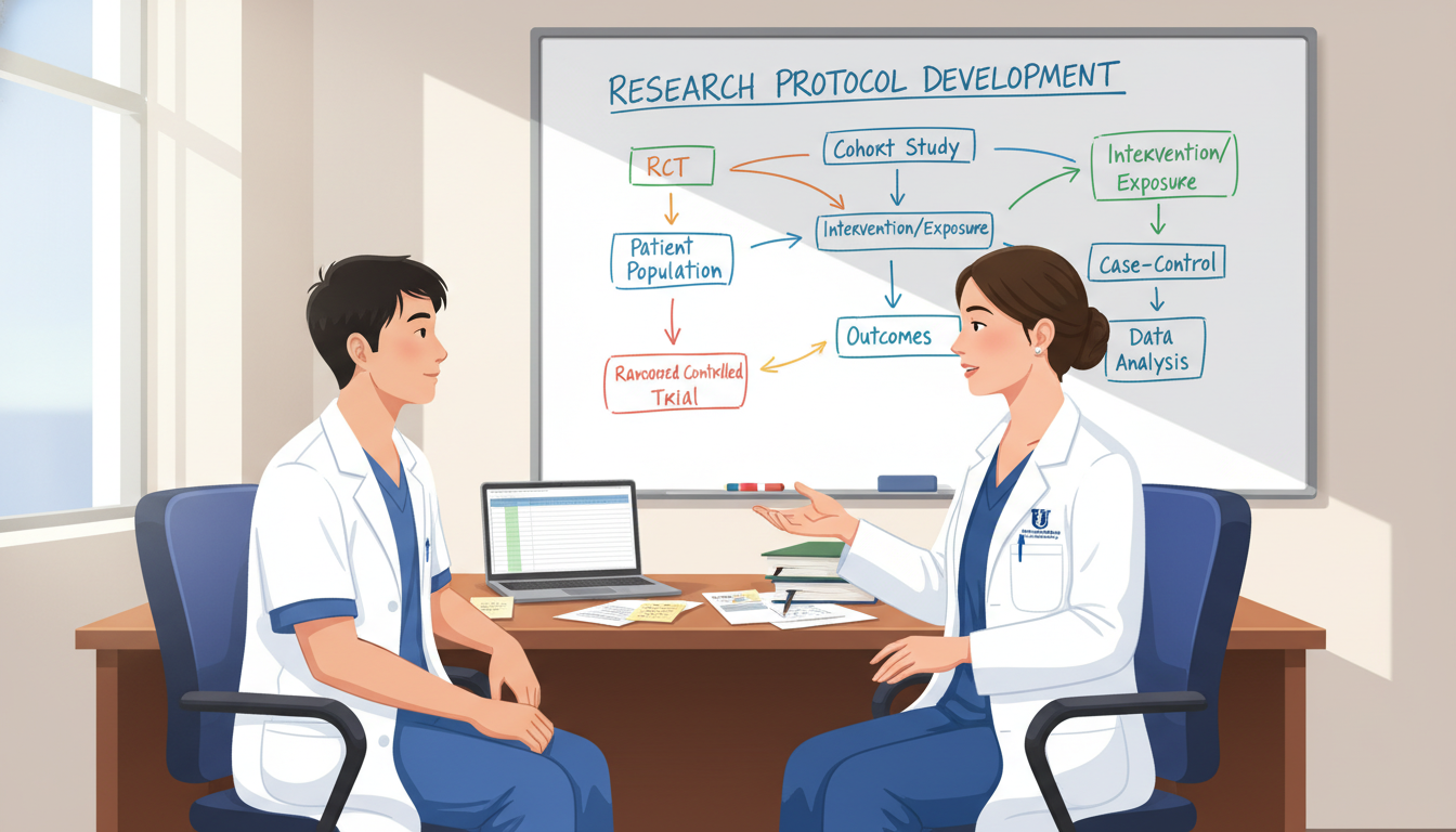 Student Meeting Anesthesiology Research Mentor in an Academic Office Student Meeting Anesthesiology Research Mentor in an Academic Office - anesthesiology residency for Research Profile Building
