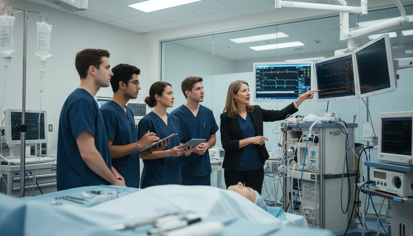 Anesthesiology resident team in the operating room - anesthesiology residency for Step Score Strategy in Anesthesiology: A Co