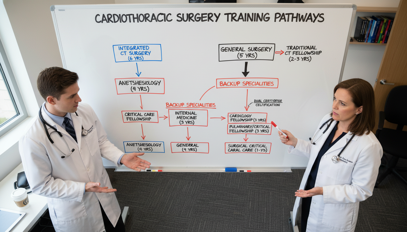 Flowchart of cardiothoracic surgery and backup specialty pathways Flowchart of cardiothoracic surgery and backup specialty pathways - cardiothoracic surgery residency for Backup Specialty Pla