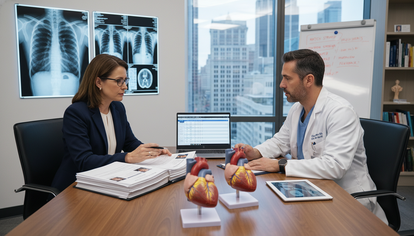 Cardiothoracic surgery program director and resident discussing applicant ranking - cardiothoracic surgery residency for Pre-