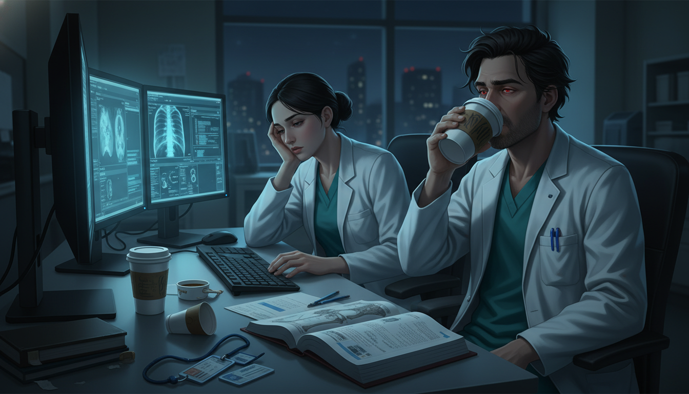 Cardiothoracic surgery residents on call reviewing a patient case Cardiothoracic surgery residents on call reviewing a patient case - cardiothoracic surgery residency for Resident Turnover Wa