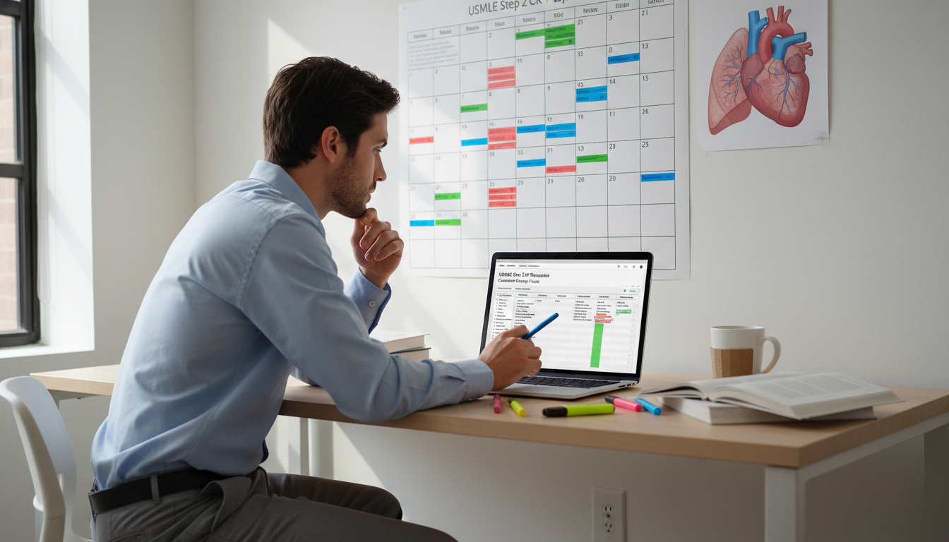 Medical student planning USMLE Step 2 CK study schedule - cardiothoracic surgery residency for USMLE Step 2 CK Preparation in