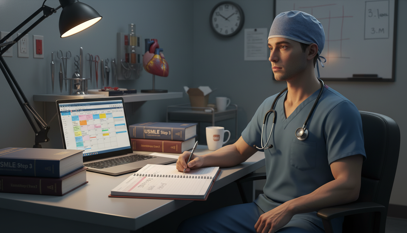 Resident balancing cardiothoracic surgery and Step 3 study schedule - cardiothoracic surgery residency for USMLE Step 3 Prepa