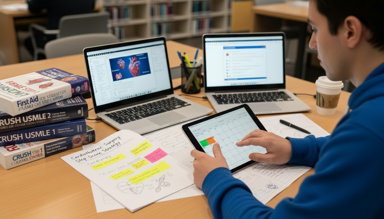 Medical student study strategy for Step 2 CK - cardiothoracic surgery residency for Step Score Strategy in Cardiothoracic Sur