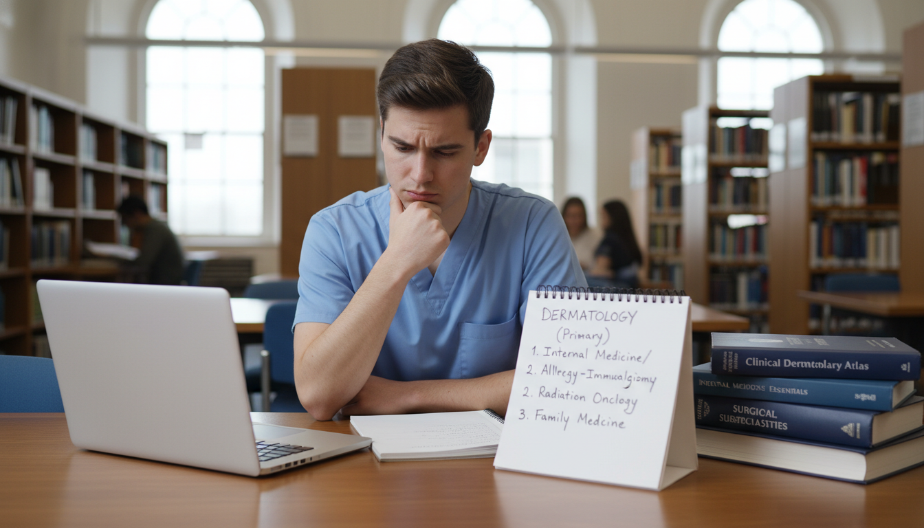 Medical student considering dermatology and backup specialty options Medical student considering dermatology and backup specialty options - dermatology residency for Backup Specialty Planning in