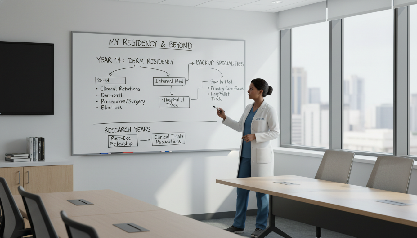 Dermatology applicant mapping out a multi-year residency plan Dermatology applicant mapping out a multi-year residency plan - dermatology residency for Backup Specialty Planning in Dermat