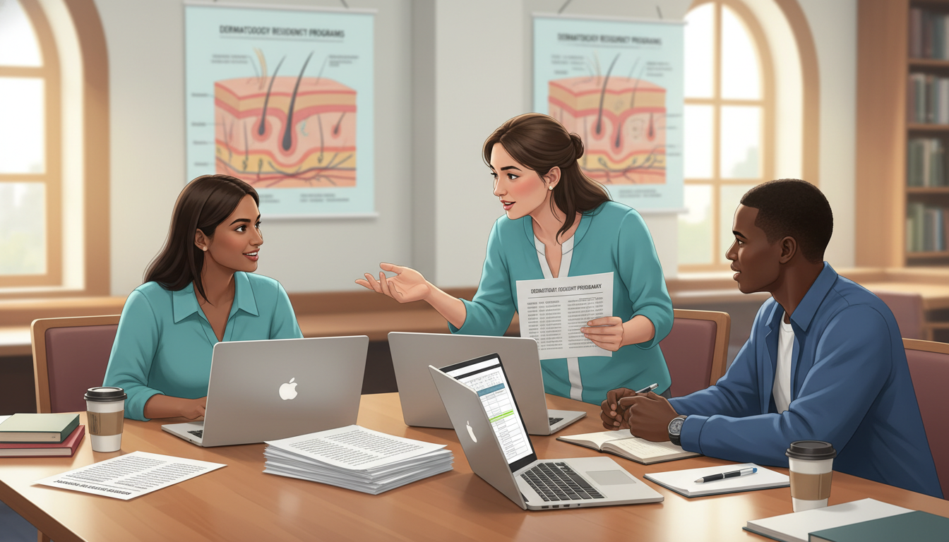 Dermatology applicants reviewing residency program options - dermatology residency for Low Step Score Strategies in Dermatolo
