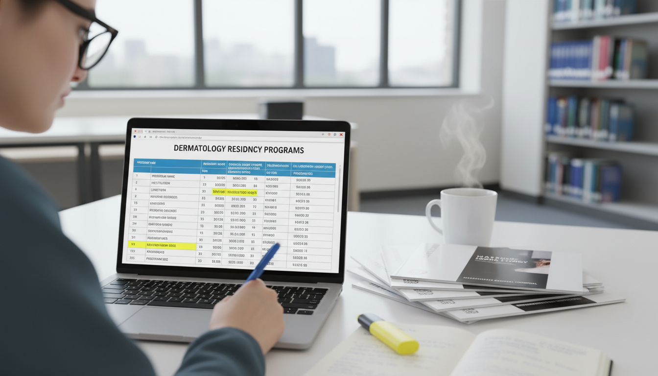 Medical student organizing dermatology residency program data Medical student organizing dermatology residency program data - dermatology residency for How to Research Programs in Dermato