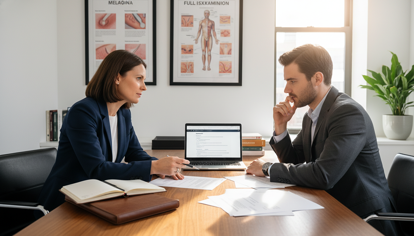 Dermatology resident interviewing with program director Dermatology resident interviewing with program director - dermatology residency for Addressing Red Flags in Dermatology: A Co