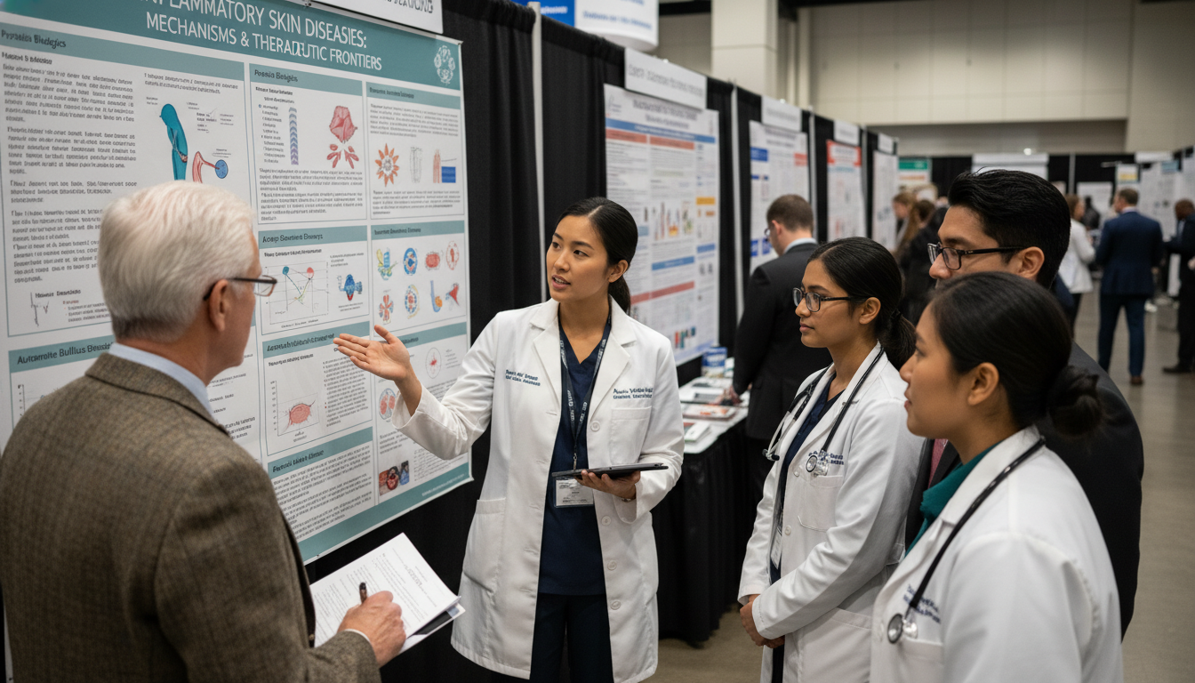 Dermatology research poster presentation at academic conference Dermatology research poster presentation at academic conference - dermatology residency for Research Profile Building in Derm