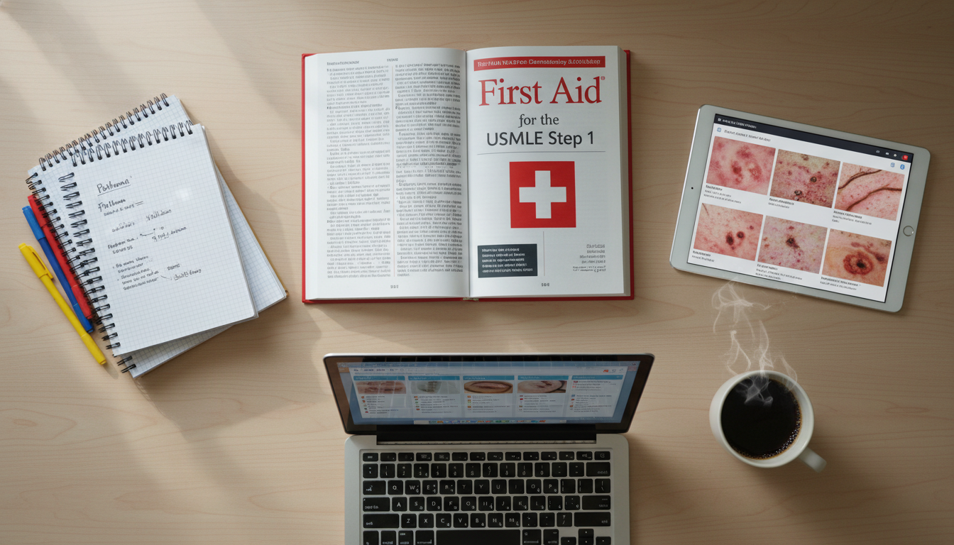 Organized USMLE Step 1 study materials with dermatology emphasis Organized USMLE Step 1 study materials with dermatology emphasis - dermatology residency for USMLE Step 1 Preparation in Derm