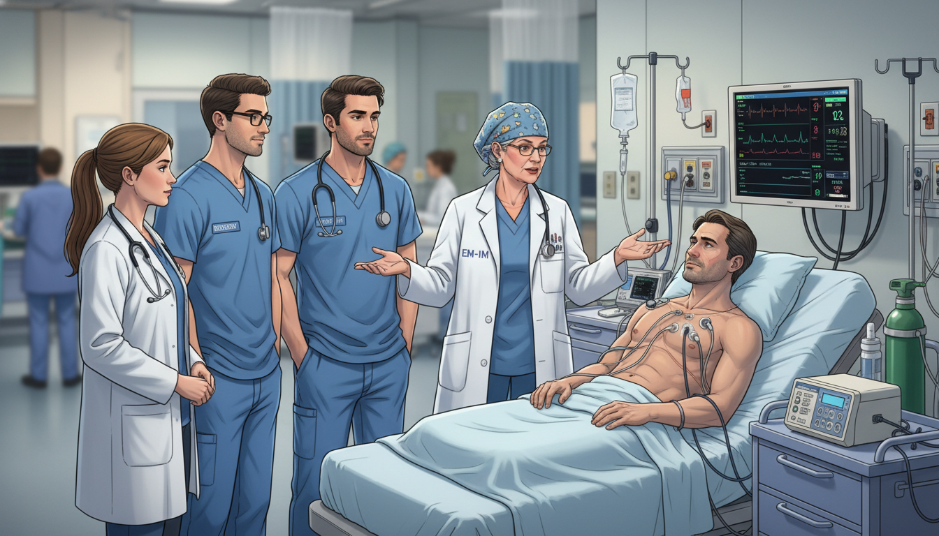 Emergency Medicine-Internal Medicine physician teaching residents in an academic emergency department Emergency Medicine-Internal Medicine physician teaching residents in an academic emergency department - EM IM combined for Ac