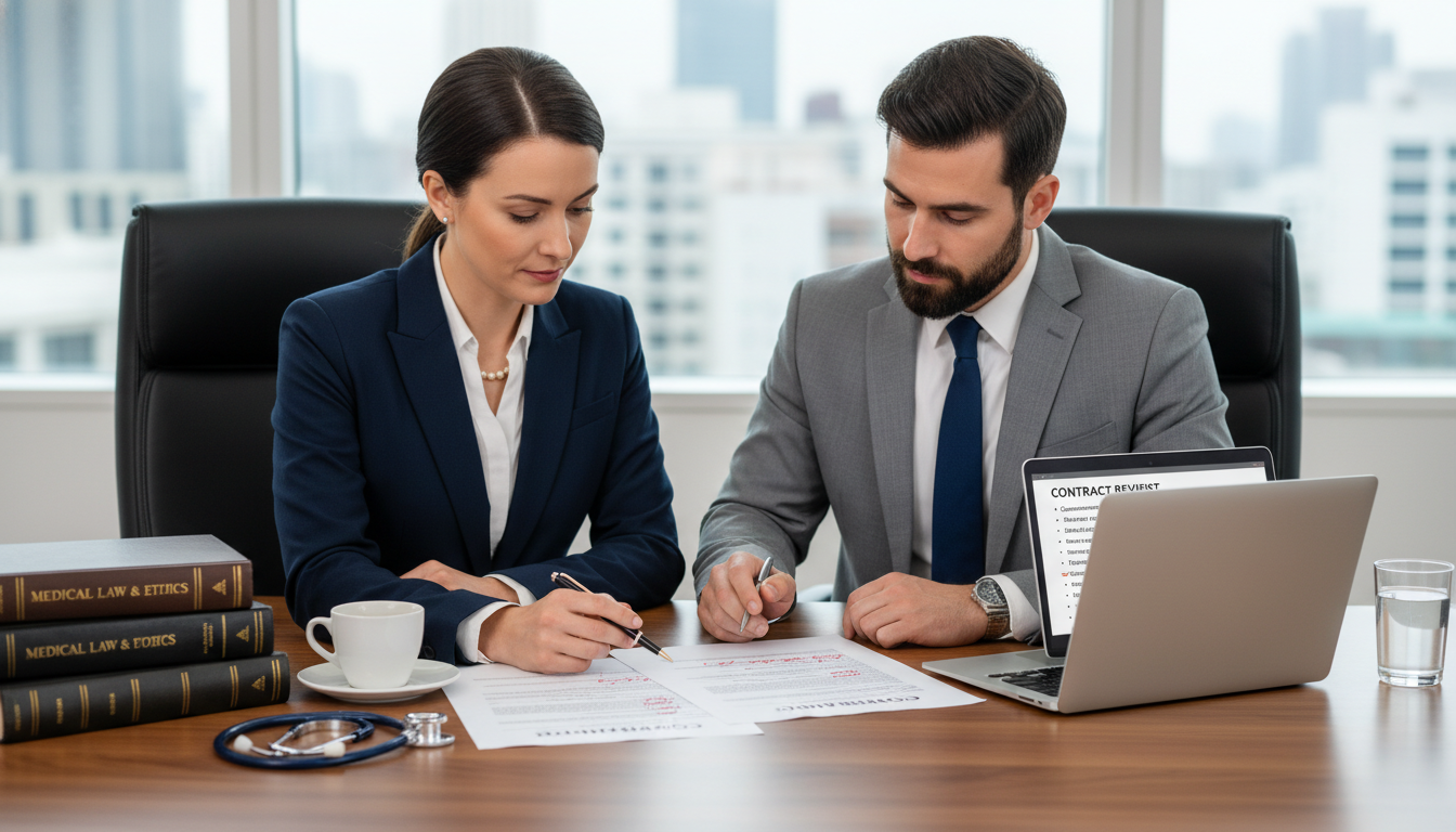 Attorney reviewing a physician employment contract with a dual-trained EM-IM doctor Attorney reviewing a physician employment contract with a dual-trained EM-IM doctor - EM IM combined for Physician Contract N