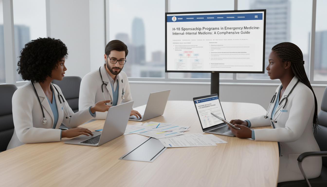 International medical graduates reviewing H-1B sponsorship policies at a teaching hospital International medical graduates reviewing H-1B sponsorship policies at a teaching hospital - EM IM combined for H-1B Sponsors