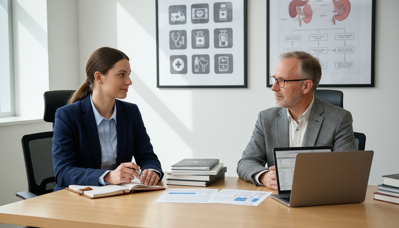 Medical student practicing residency interview answers with mentor - EM IM combined for Common Interview Questions in Emergen