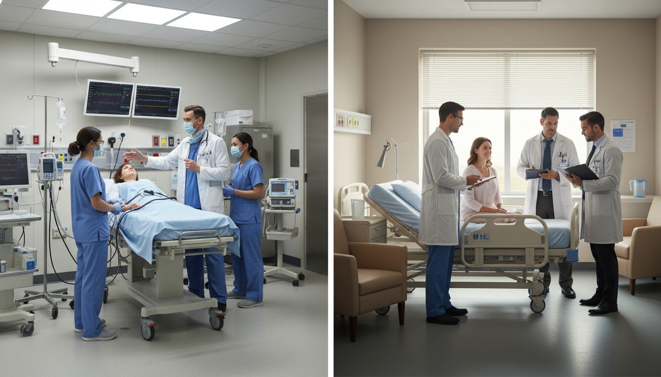 Combined emergency and inpatient care environment for EM-IM physicians Combined emergency and inpatient care environment for EM-IM physicians - EM IM combined for Malpractice Insurance Guide in Em