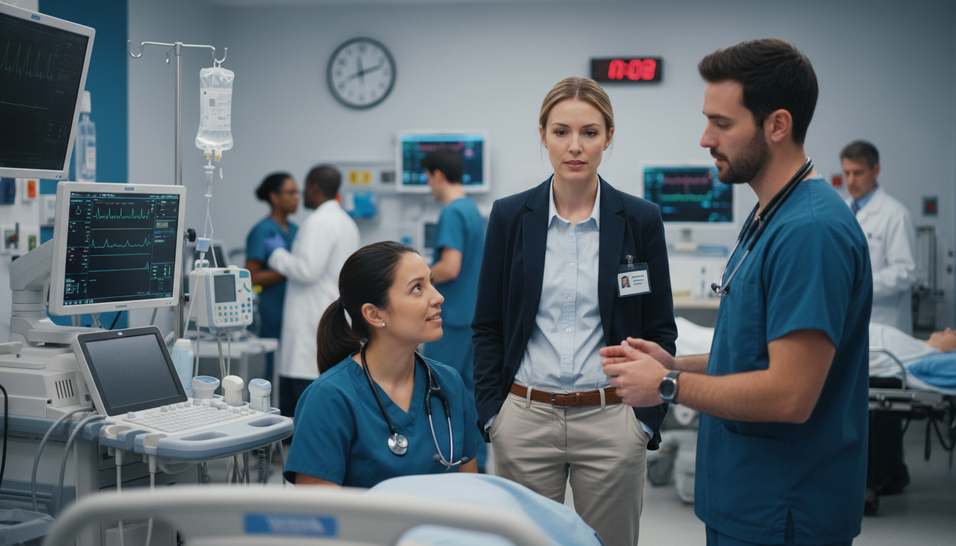 Premed student shadowing in emergency department - EM IM combined for Pre-Med Preparation in Emergency Medicine-Internal Medi