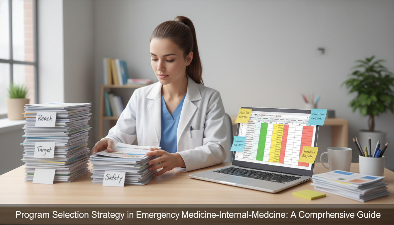 Medical resident organizing residency programs into tiers - EM IM combined for Program Selection Strategy in Emergency Medici