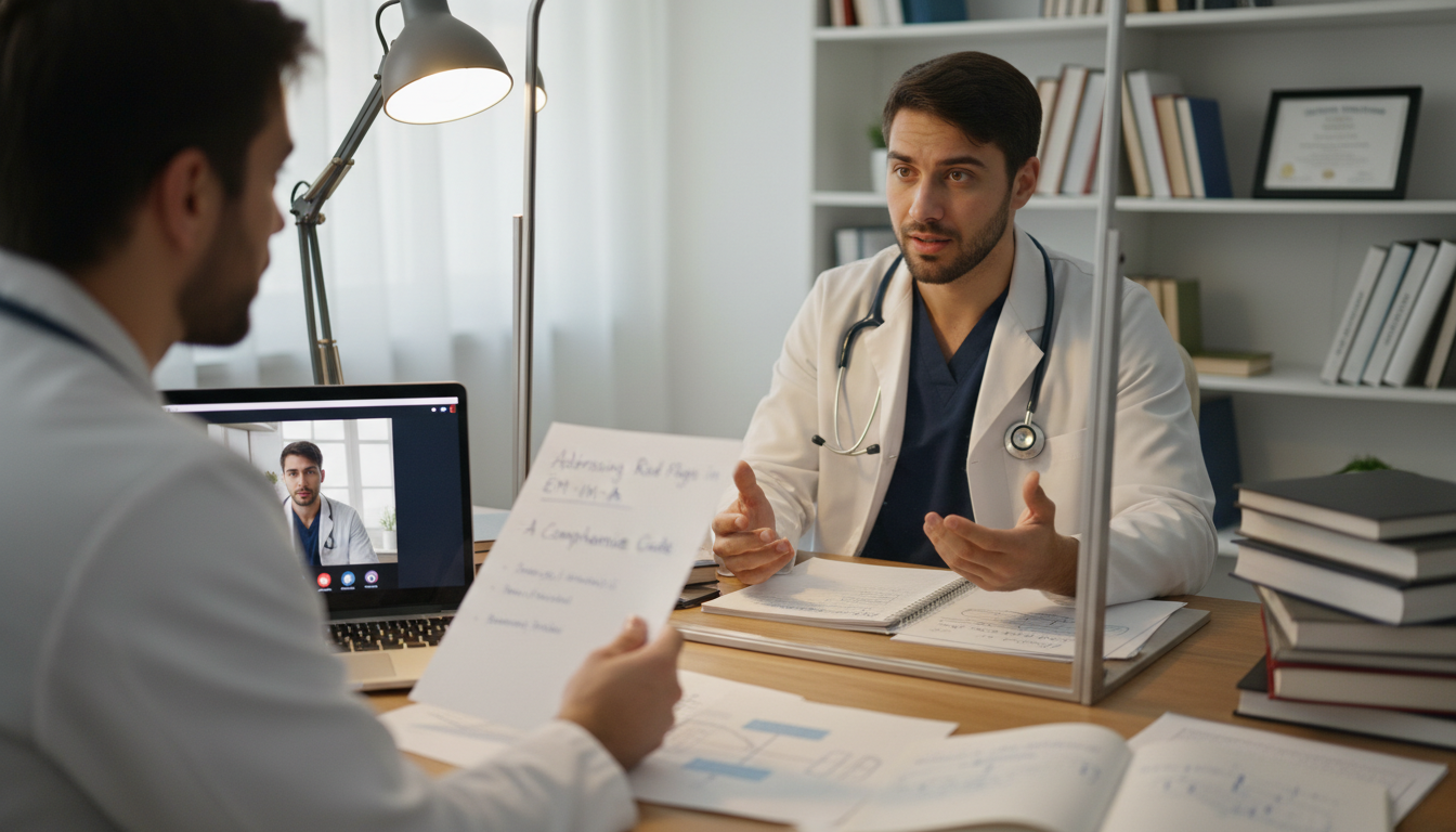 Resident preparing for an interview, practicing responses about red flags Resident preparing for an interview, practicing responses about red flags - EM IM combined for Addressing Red Flags in Emerge