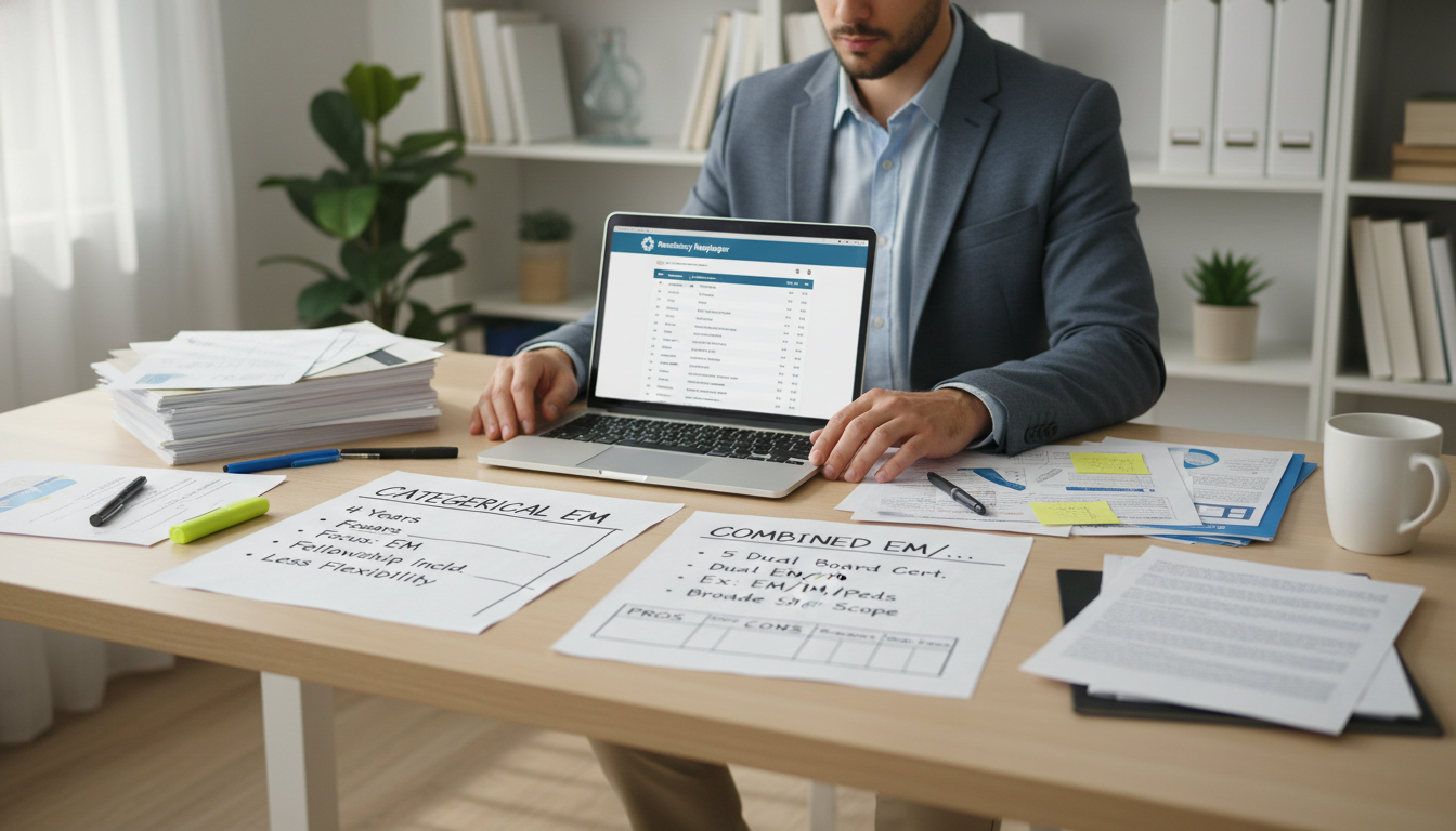 Medical student researching emergency medicine residency options Medical student researching emergency medicine residency options - emergency medicine residency for Combined vs Categorical P