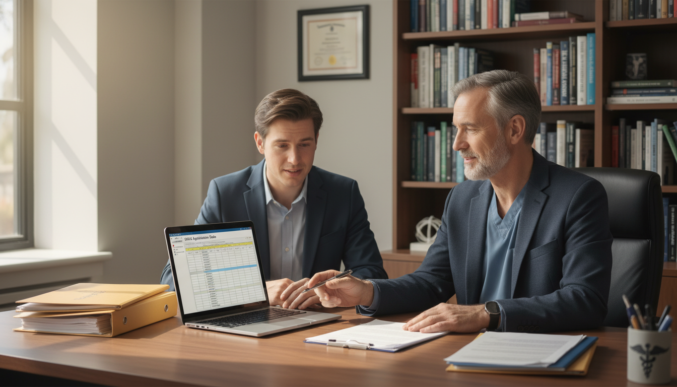 Medical graduate meeting with mentor to review residency application Medical graduate meeting with mentor to review residency application - emergency medicine residency for Failed Match Recovery