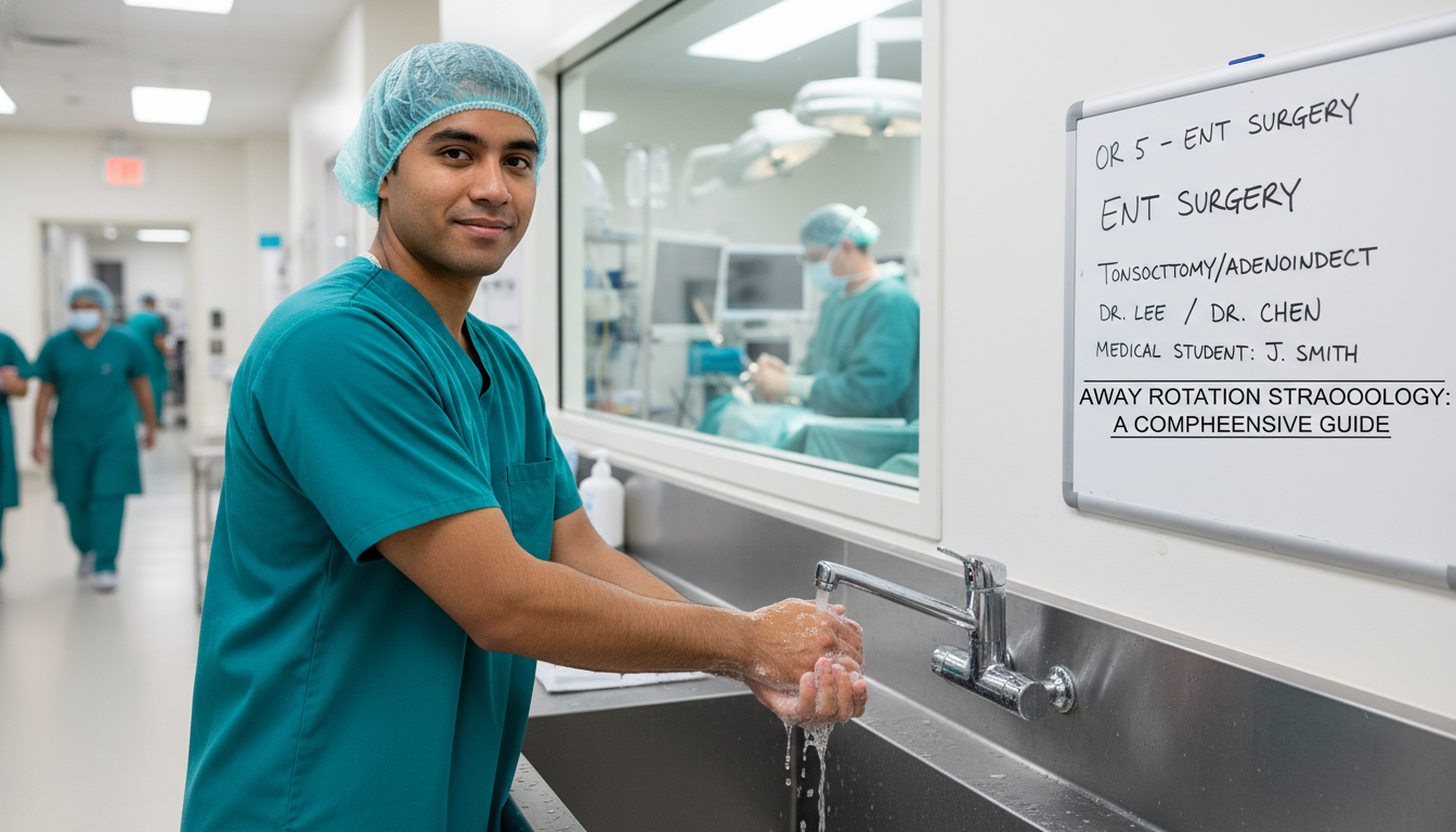 Medical student scrubbing for ENT surgery during away rotation Medical student scrubbing for ENT surgery during away rotation - ENT residency for Away Rotation Strategy in Otolaryngology (