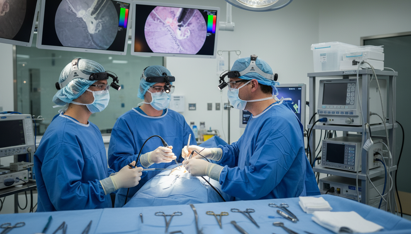 Otolaryngology residents performing surgery in an academic teaching hospital Otolaryngology residents performing surgery in an academic teaching hospital - ENT residency for H-1B Sponsorship Programs in