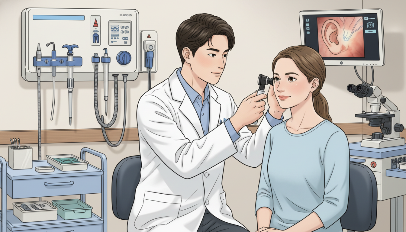 ENT resident speaking with patient in clinic - ENT residency for Common Interview Questions in Otolaryngology (ENT): A Compre