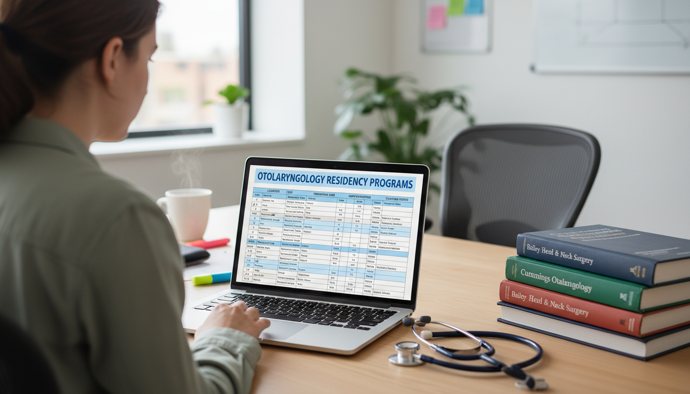 Medical student building a residency program research spreadsheet Medical student building a residency program research spreadsheet - ENT residency for How to Research Programs in Otolaryngol